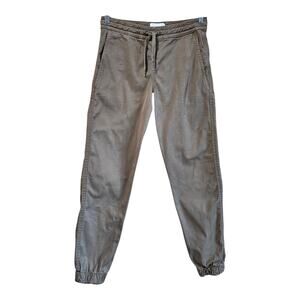 DU/ER DUER Women S Pants Joggers Olive Elastic Drawstring Straight 28x28.5